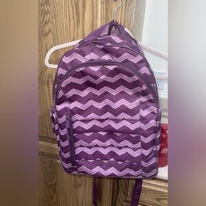 Thirty-One Purple Chevron Backpack
